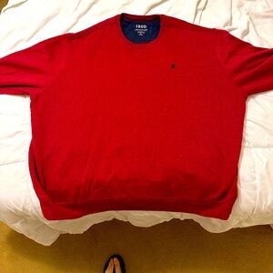 Mens Red 3XL IZOD sweatshirt